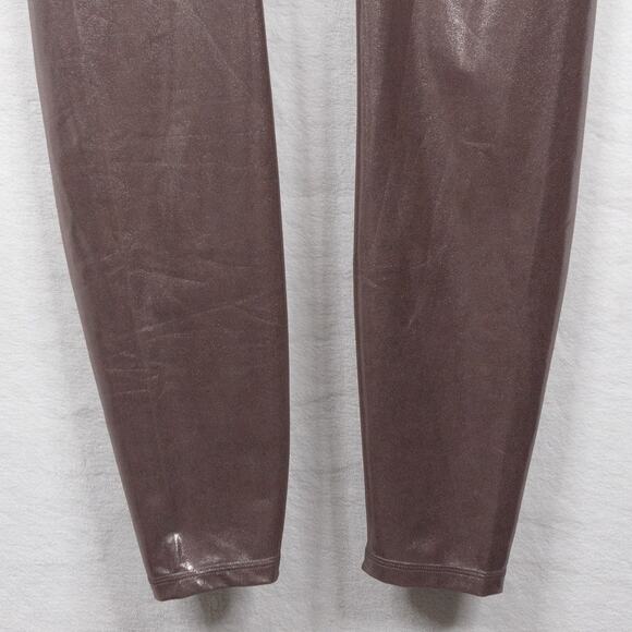 OLD NAVY Active Extra High-Rise PowerSoft Leggings Shiny Taupe Metallic Sz XXL - Picture 5 of 8